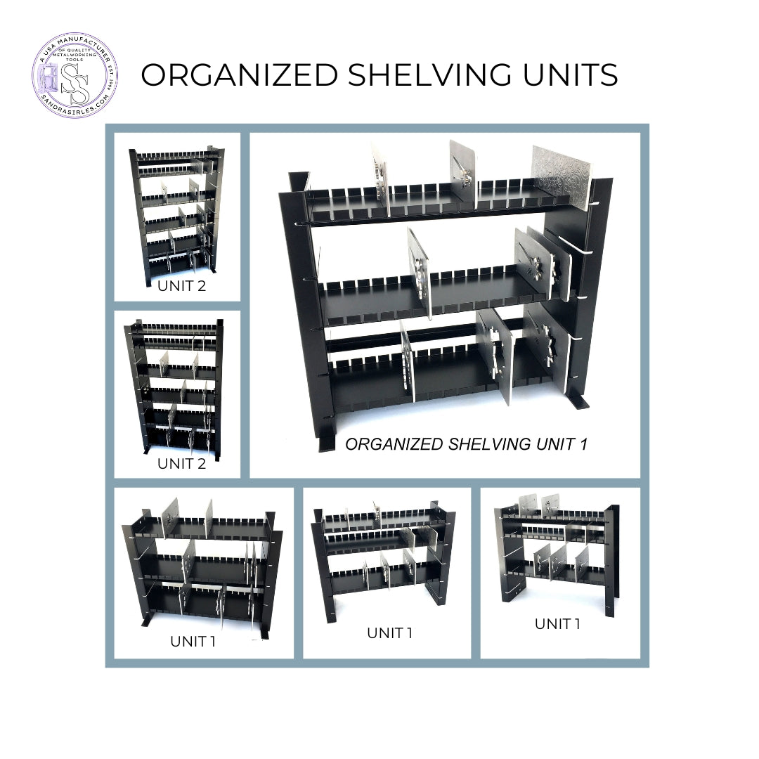 ORGANIZED SHELVING UNITS