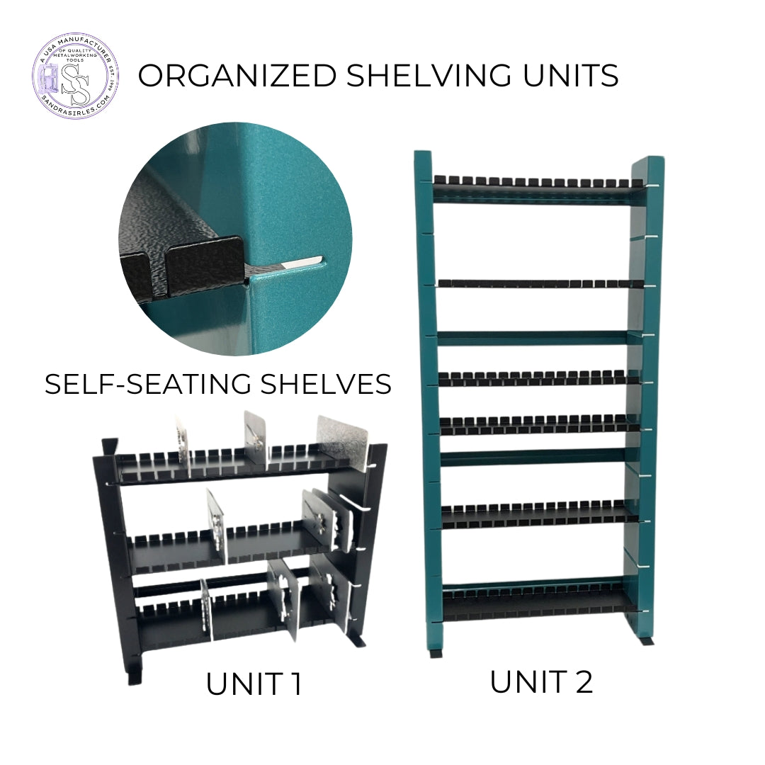 ORGANIZED SHELVING UNITS