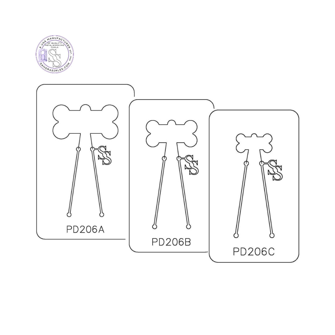 PANCAKE DIE PD206 DOG BONE