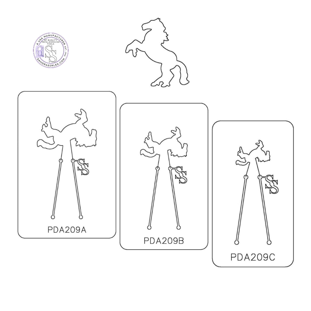 PANCAKE DIE PDA209 HORSE REARING