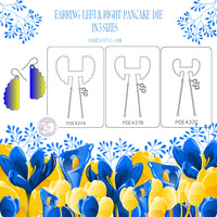 PANCAKE DIE PDE437 EARRINGS LEFT & RIGHT