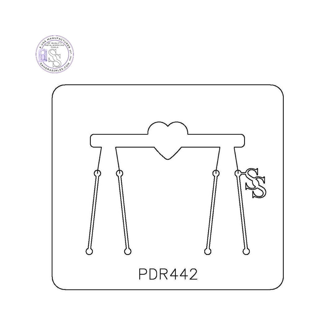 PANCAKE DIE PDR442 RING SHANK HEART