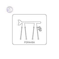 PANCAKE DIE PDR449 WHALE TAIL RING