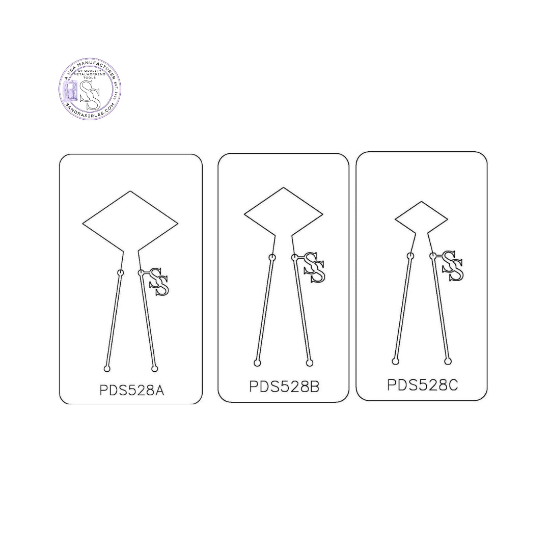 PANCAKE DIE PDS528A SHAPE 28 DIAMOND ELONGATED