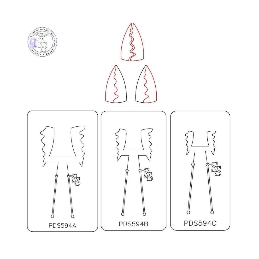 PANCAKE DIE PDS594 SHAPE 94 JEWELRY OVERLAY