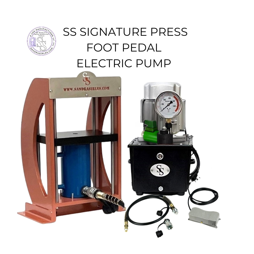 SS SIGNATURE 20-TON FOOT PEDAL ELECTRIC HYDRAULIC PRESS