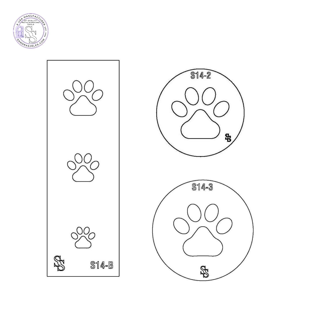 SILHOUETTE DIE S14 SHAPE / PAW DESIGN