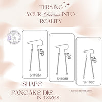 PANCAKE DIE SH108 SHAPE ELONGATED TEARDROP