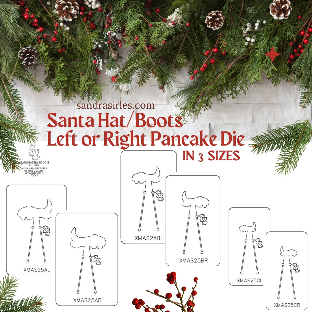 PANCAKE DIE XMAS25 SANTA HAT/BOOT LEFT OR RIGHT