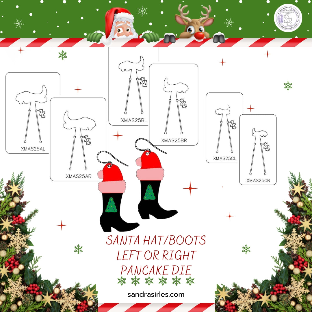 PANCAKE DIE XMAS25 SANTA HAT/BOOT LEFT OR RIGHT