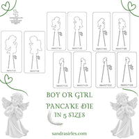 PANCAKE DIE XMAS71 PRAYING GIRL OR BOY