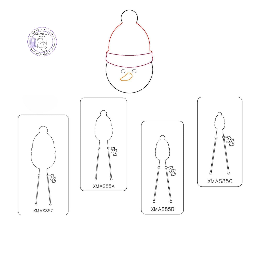 PANCAKE DIE XMAS85 BEANIE/SNOWMAN