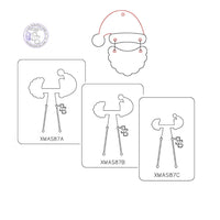 PANCAKE DIE XMAS87 SANTA HAT/BEARD SET