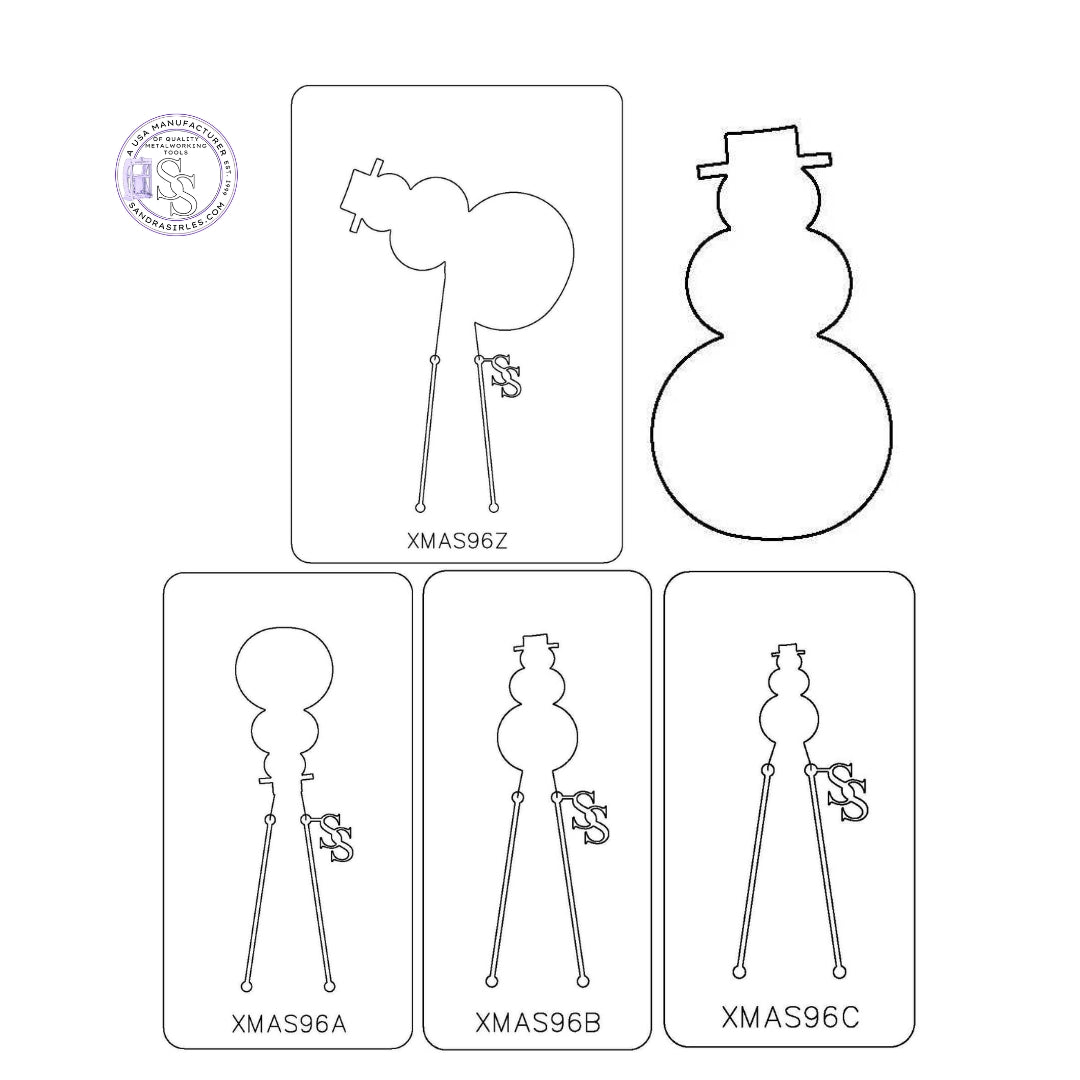 PANCAKE DIE XMAS96 SNOWMAN