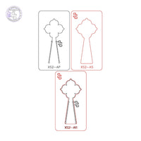 XS2 TRIO: EXACT SIZE FORMING DIE TRIO SETS: 1 SILHOUETTE DIE, 1 PANCAKE DIE, 1 SPACER DIE