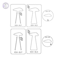 XS4 TRIO: EXACT SIZE FORMING DIE TRIO SETS: 1 SILHOUETTE DIE, 1 PANCAKE DIE, 1 SPACER